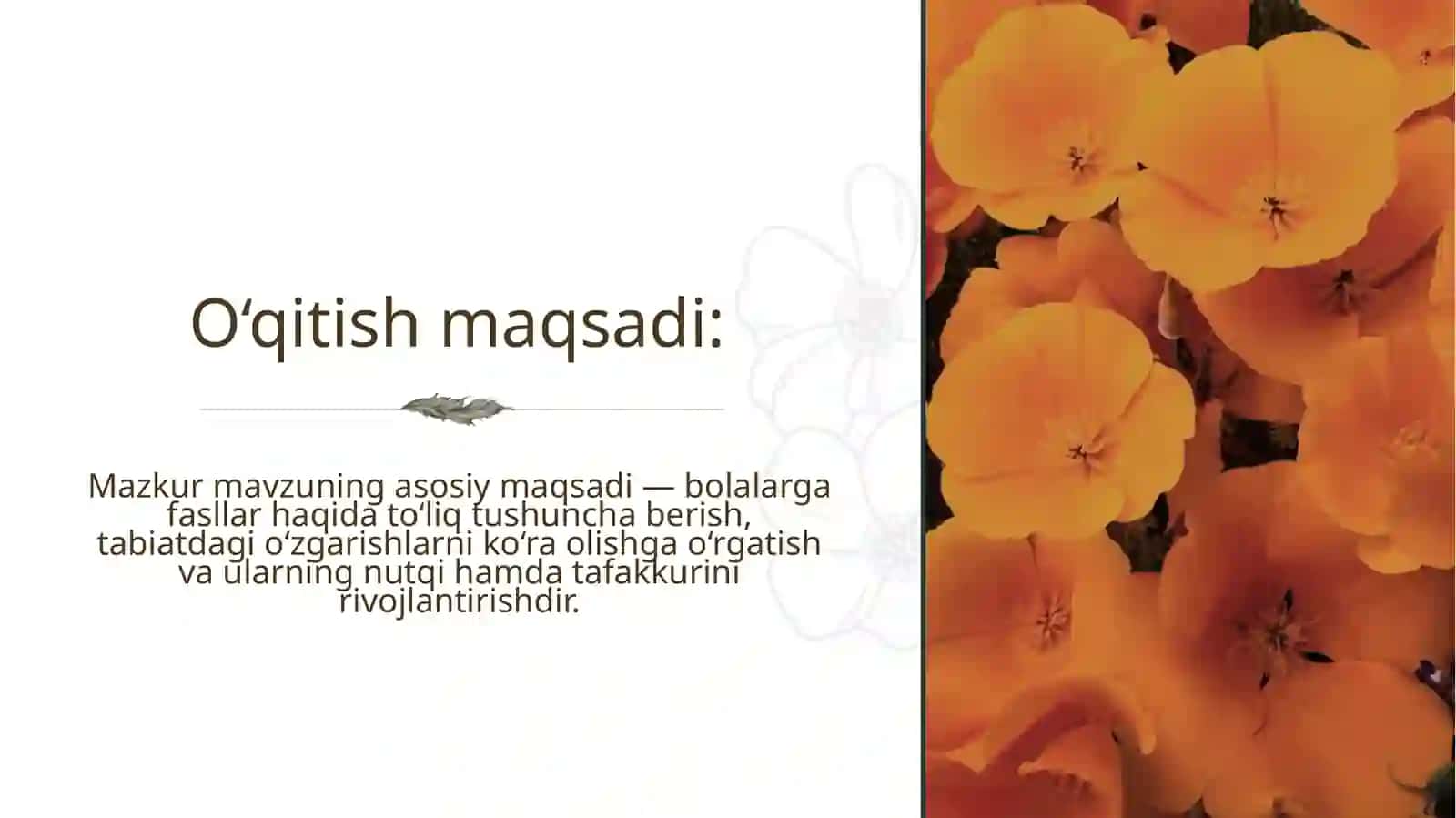 Fasllar mavzusi 3