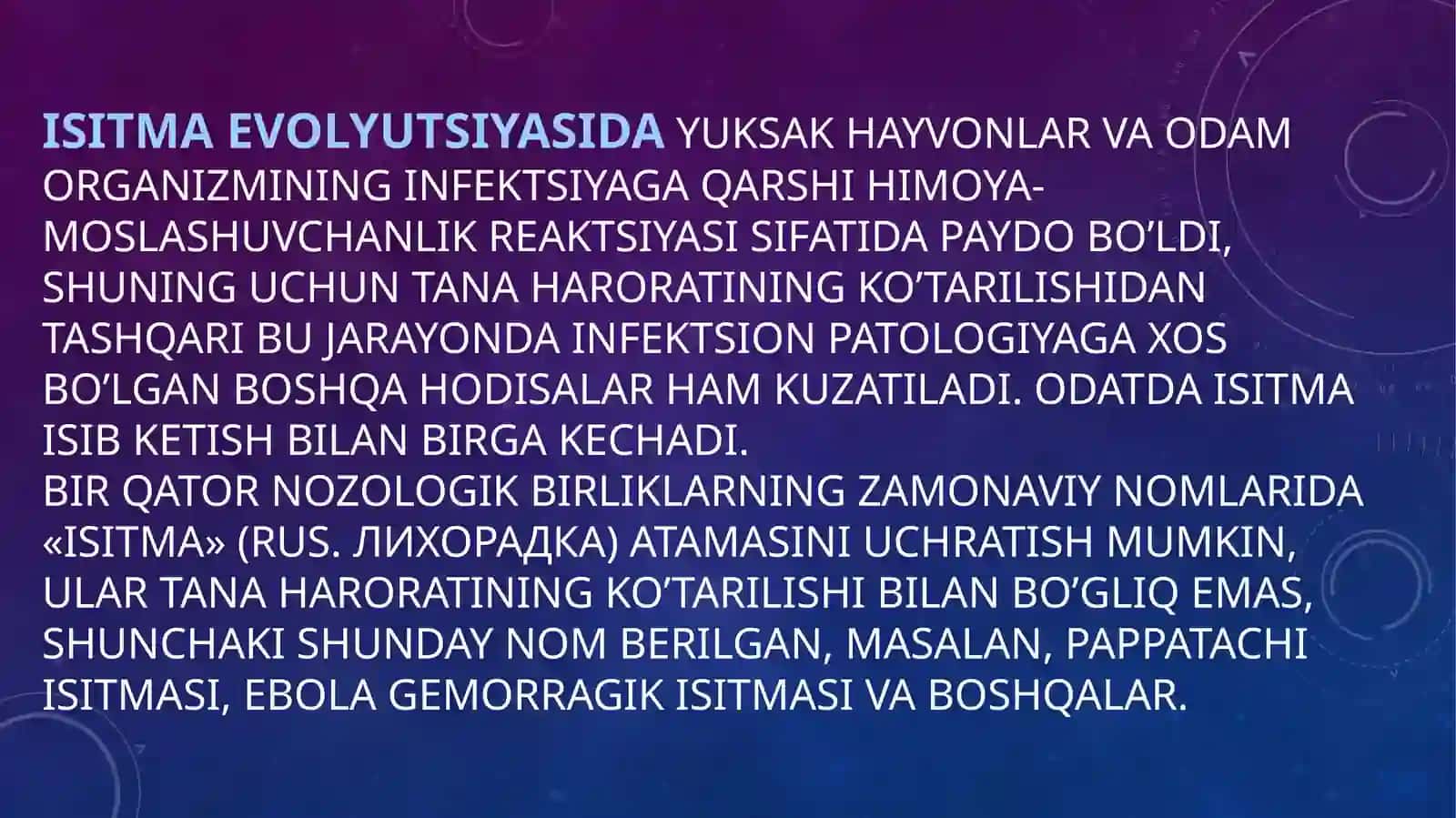 Isitma patofiziologiyasi 3