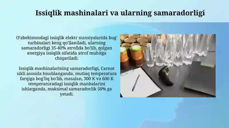 Issiqlik mashinalari va ularning samaradorligi 3