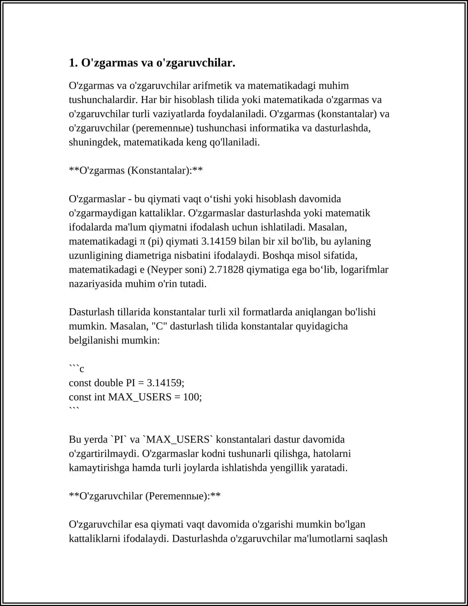 PYTHON TILIDA CHIZIQLI TARMOQLANUVCHI VA TAKRORLANUVCHI JARAYONLARGA DOIR DASTURLAR TUZISH 3
