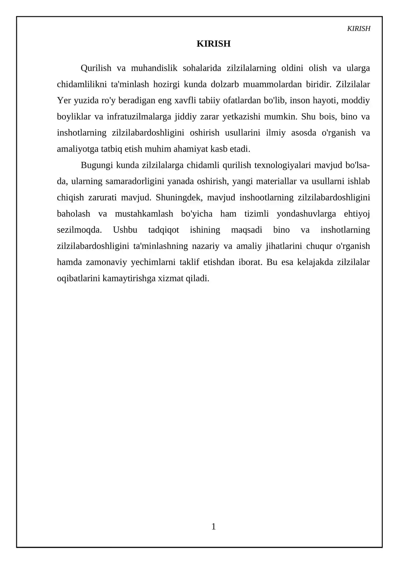 Zilzila. Bino va inshotlarning zilzilabardoshligi 3