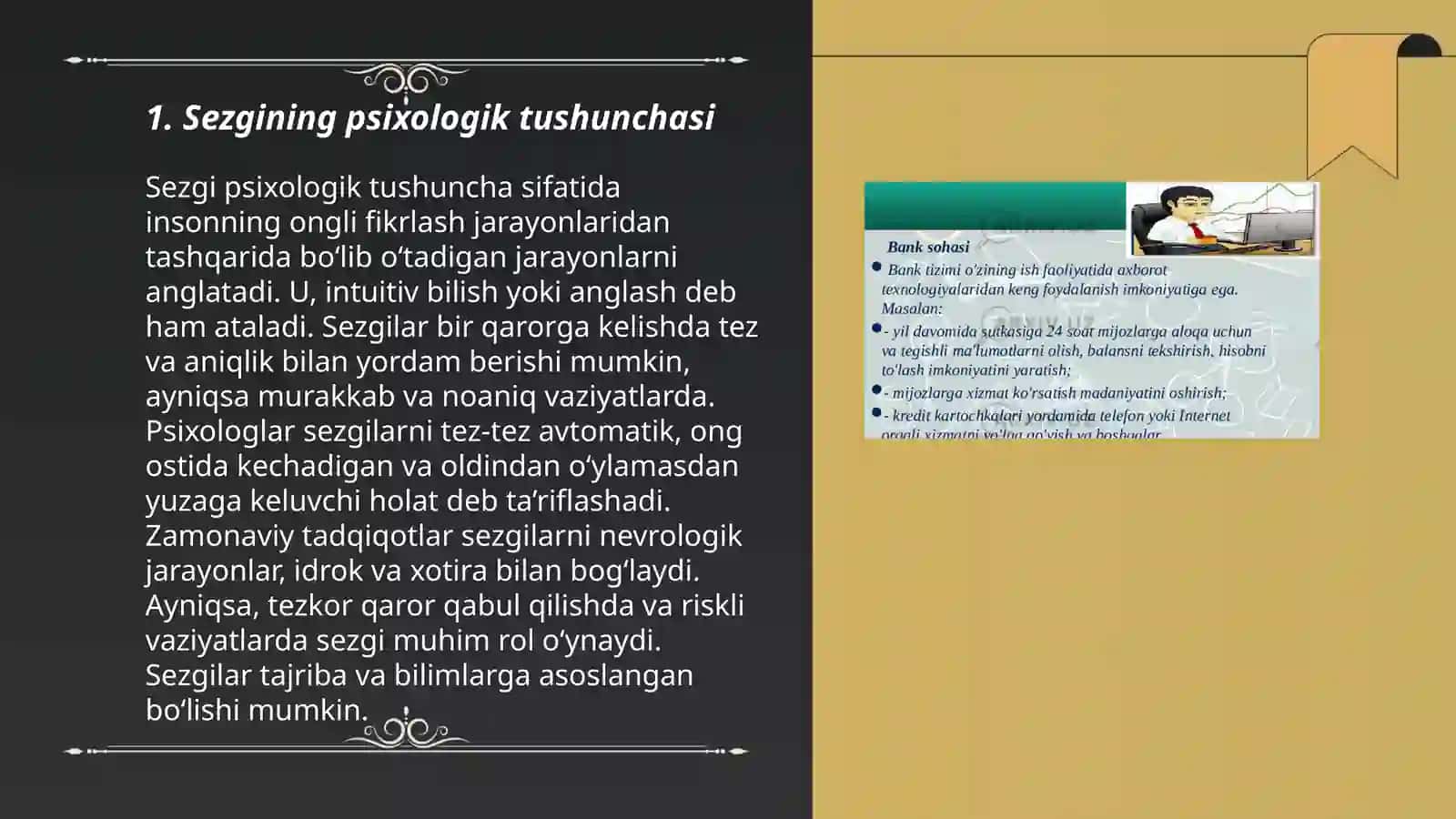 Psixologiyada sezgi va uning klassifikatsiyasi 3