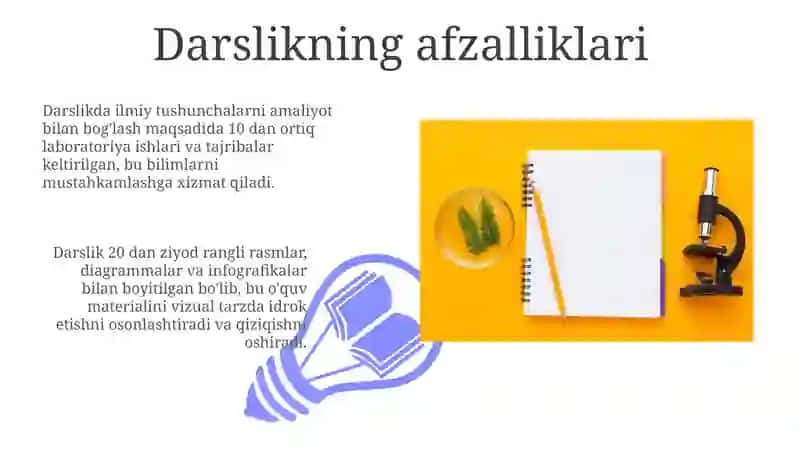 5-sinf Tabiiy fanlar darsligini tahlil qilish 3