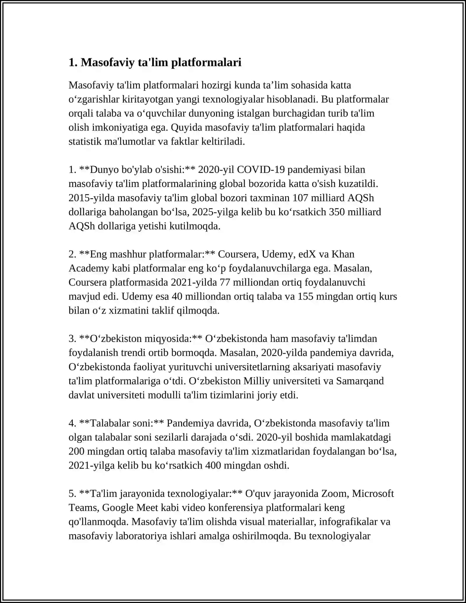 MASOFA TA'LIM TEXNOLOGIYALARIDAN FOYDALANISH 3