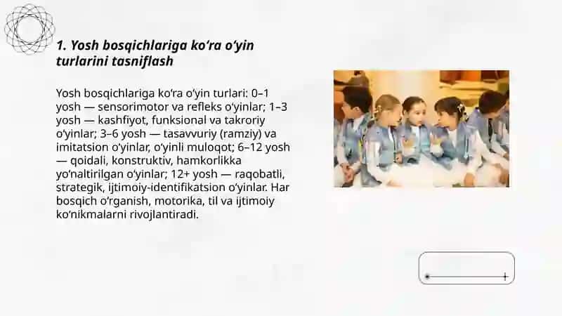 Yosh bosqichlariga ko‘ra o‘yin turlari 3