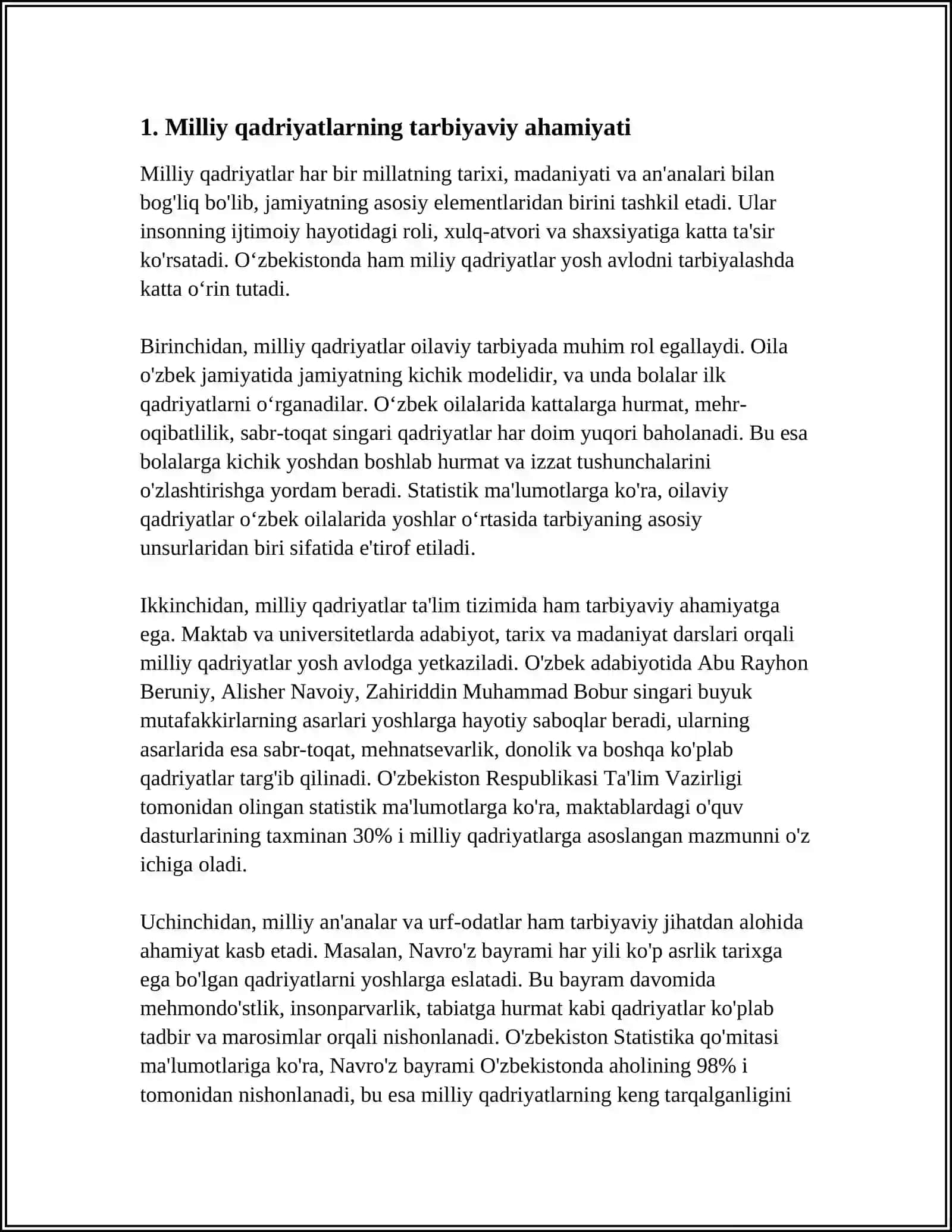 MILLIY QADRIYATLARNING BARKAMOL INSONNI TARBIYALASHDAGI OʻRNI 3
