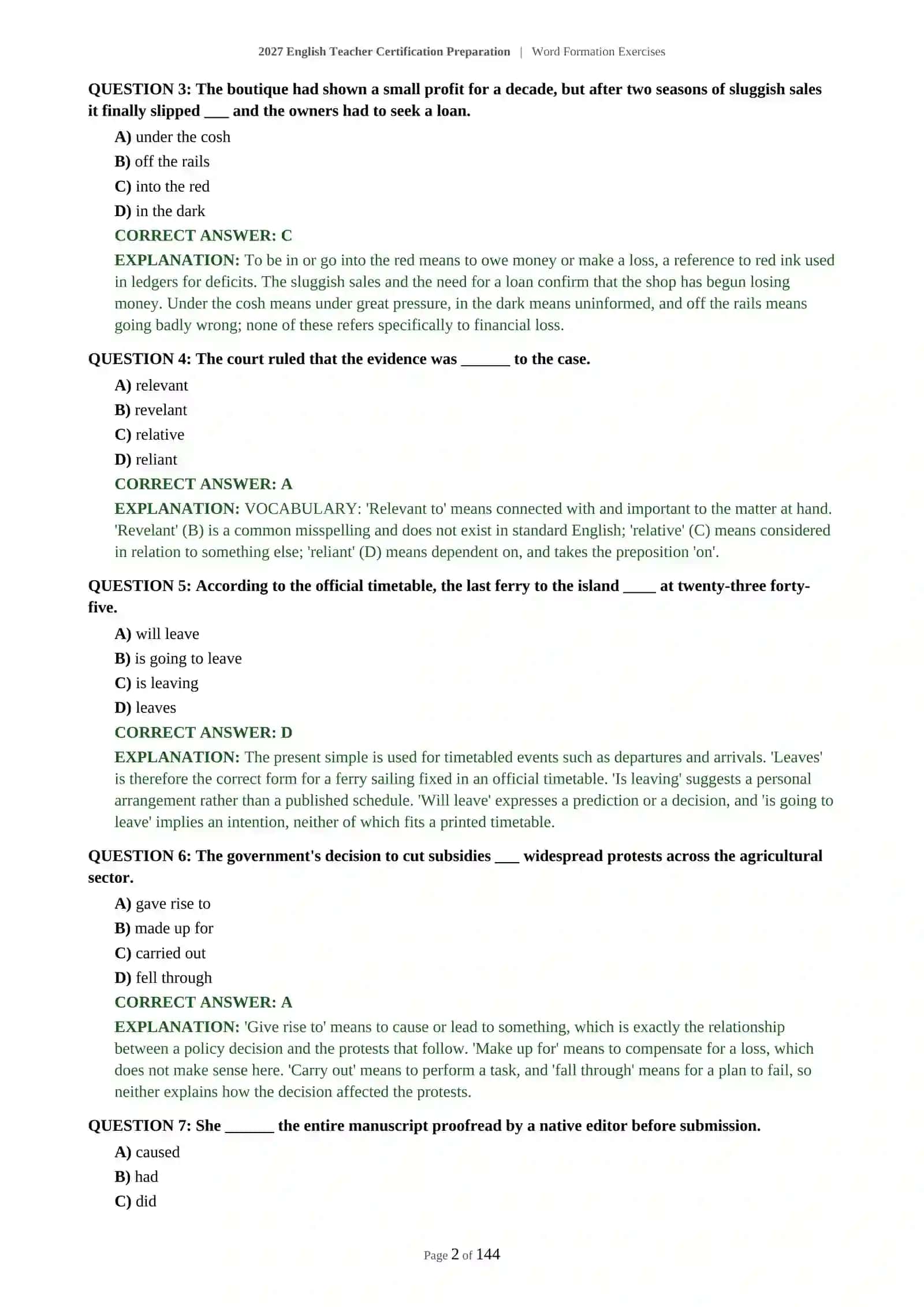 WORD FORMATION EXERCISES 3