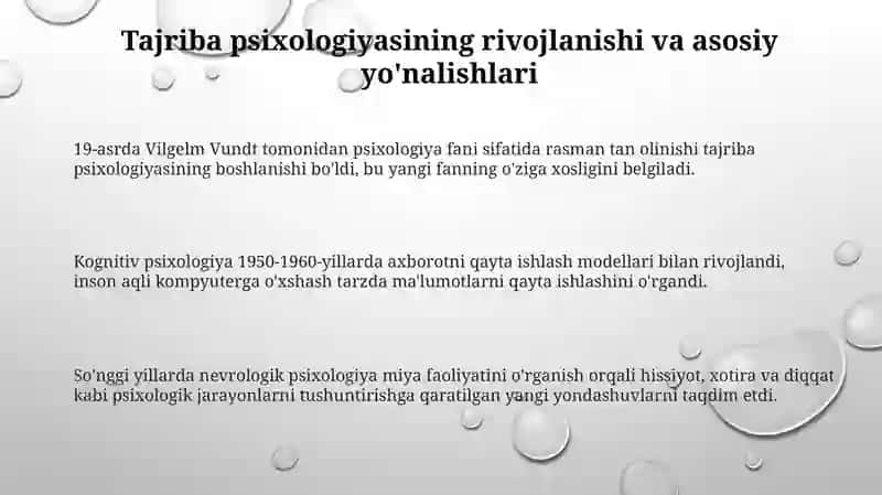 Eksperimental psixologiya hozirgi davrdagi holati 3