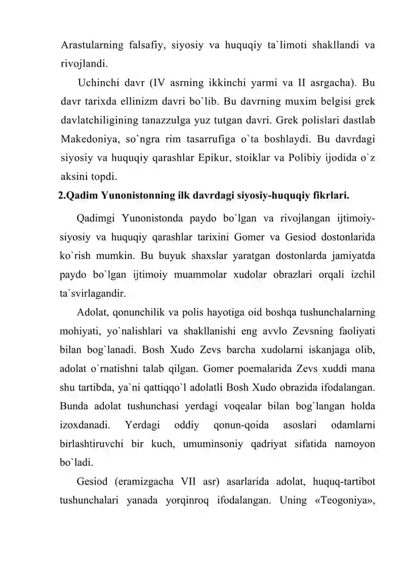 Qadimgi Yunonistonda siyosiy va huquqiy ta`limotlar 3