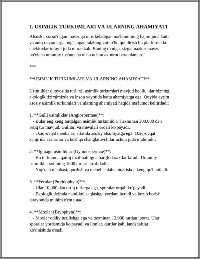 USIMLIK TURKUMLARI VA ULARNING TABIIY JOYLASHISHLARI (XARITADAN BELGILSH) 3