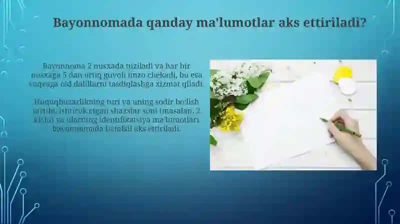 Bayonnoma Hujjatining Maqsadi 3