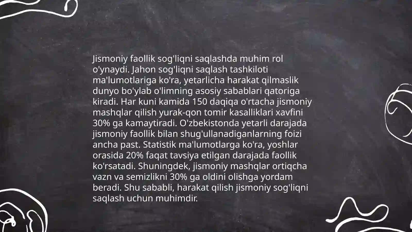 Harakat faolligi va jismoniy sog'liq 3