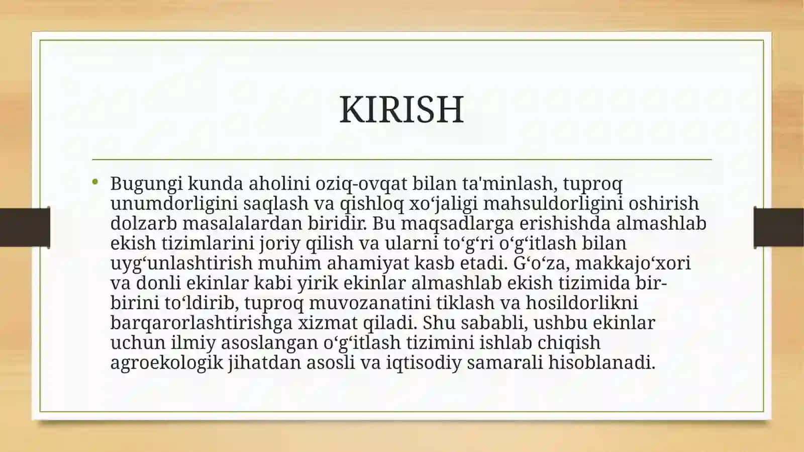 G’o’zamakka jo’xori va donli ekish uchun o’g’itlash tizimi 3