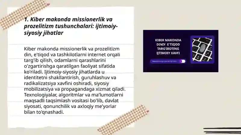 Kiber makonda missionerlik prozelitizmning ijtimoiy siyosiy xabari 3