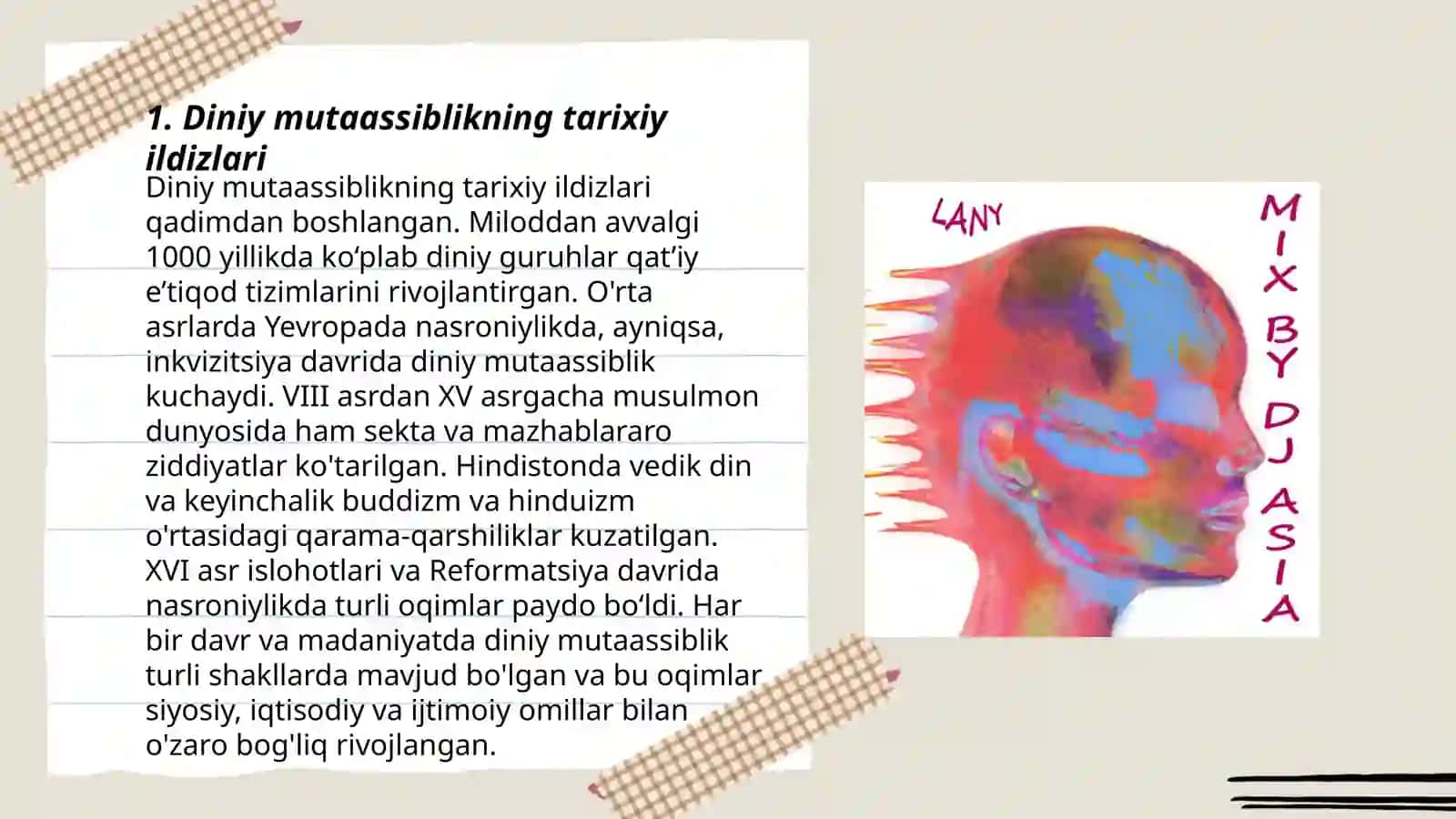 Diniy mutaassiblikning tarixiy ildizlari 3
