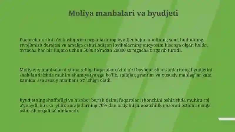 Fuqarolarning oʻzini oʻzi boshqarish organlari 3