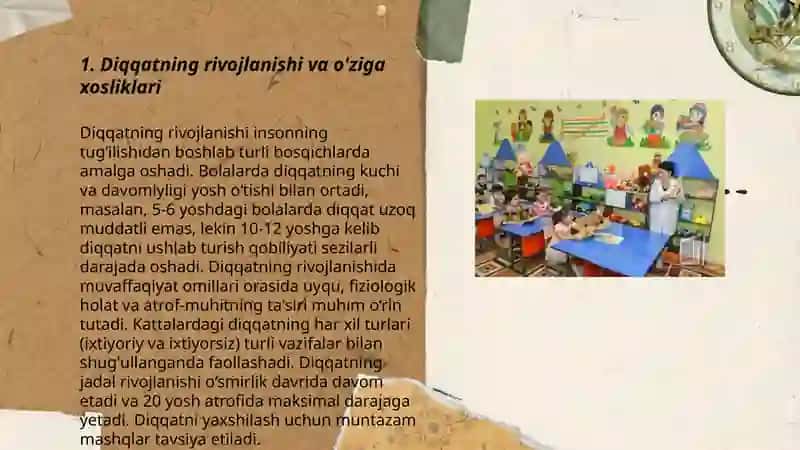 Diqqat va idrokning xususiyatlarini rivojlantirish 3