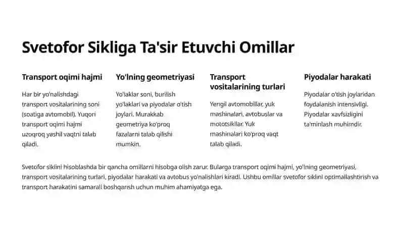 Svetofor Sikllarini Hisoblashga Kirish 3
