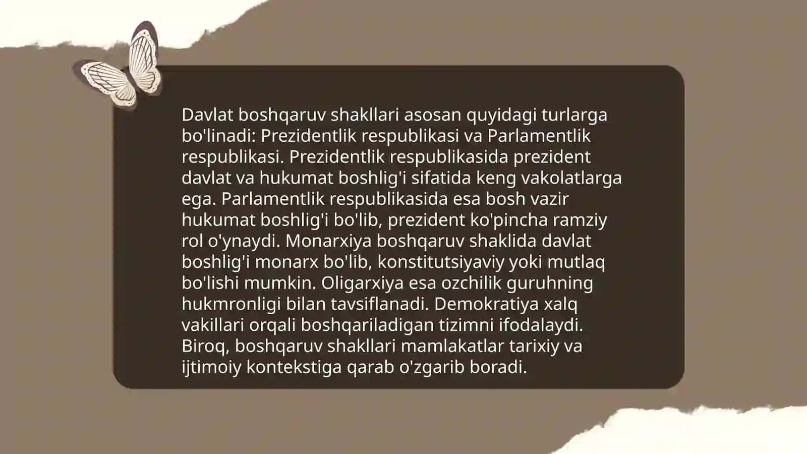 Davlat tuzilish shakillari 3