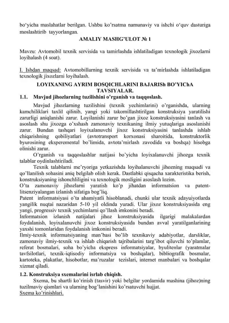 Avtomobillarning texnik ekspluatatsiyasi va servisi 3
