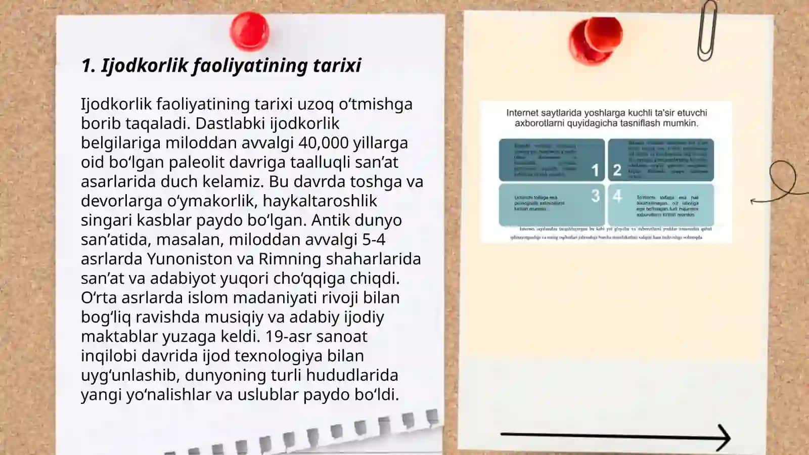 Ijodkorlik Faoliyatining Tarixi 3