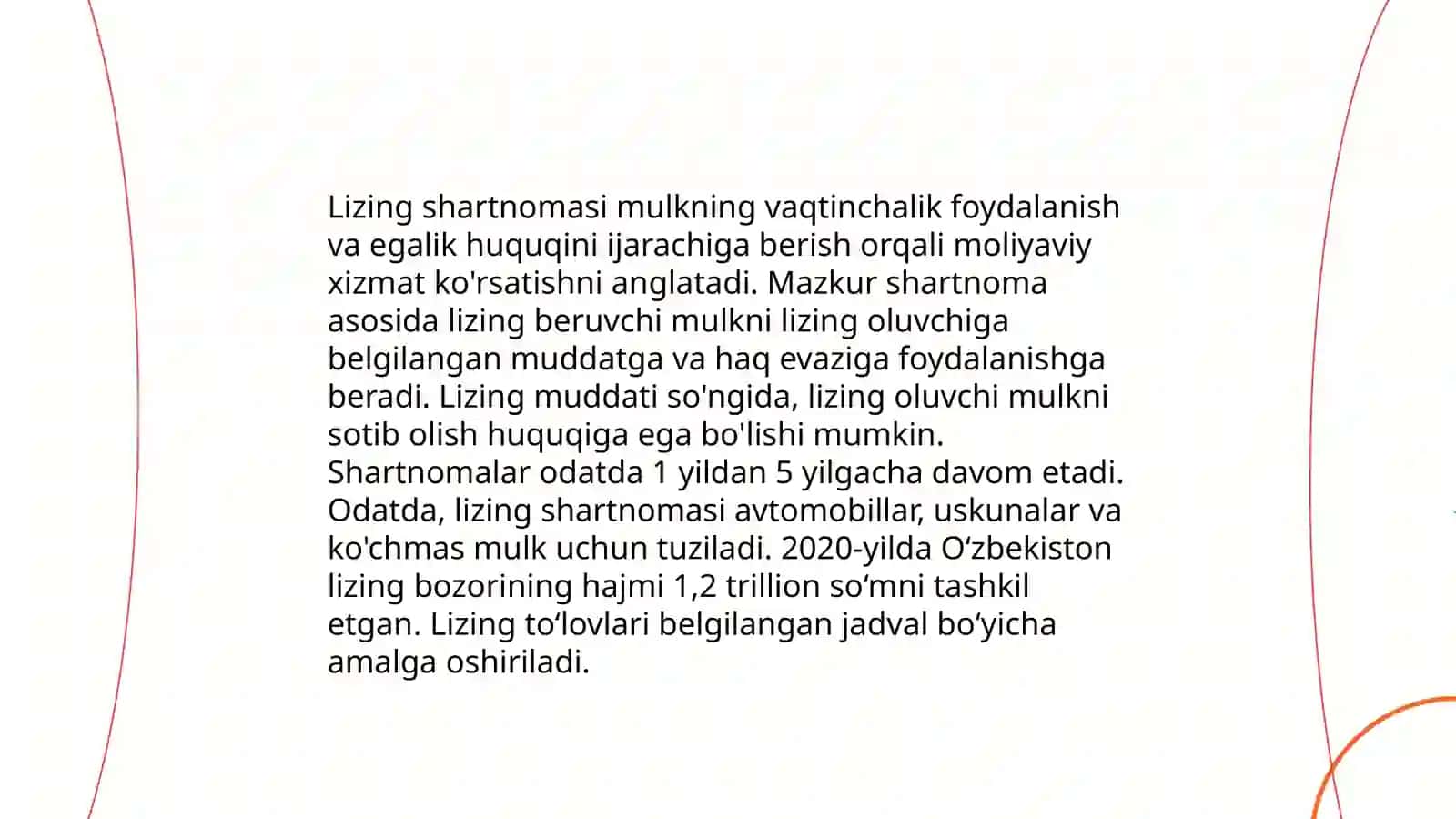 Lizing shartnomasi 3