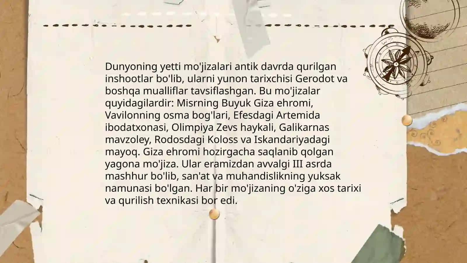 Dunyoning yetti mojizasi 3