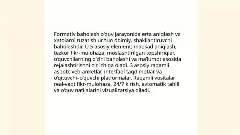 Nazorat qilish va baholashning zamonaviy usullari 3