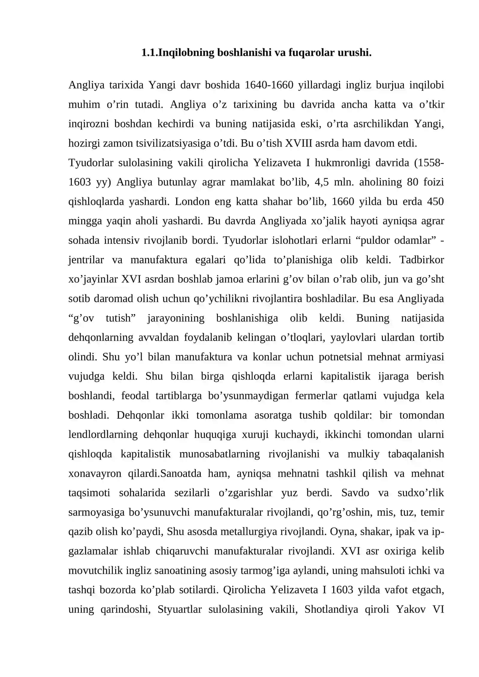 Buyuk Britaniya XVII - XX asr boshida 3