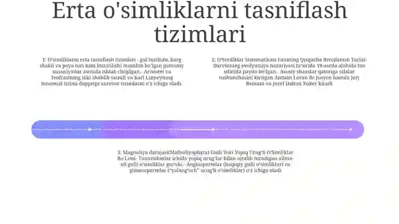 OʻSimliklar Sistematikasi Fanining Qisqacha Rivojlanish Tarixi 3