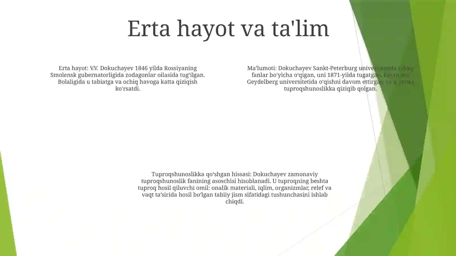 V.V.Dokuchayev-Tuproqshunoslik Va Tuproqlar GeografiyasiningAsoschisi 3