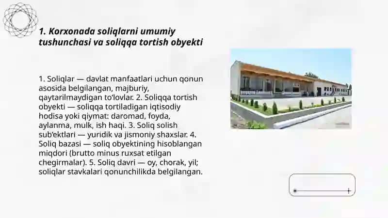 Soliqlarni hisoblash va byudjetga undirish tartibi. Korxona misolida 3