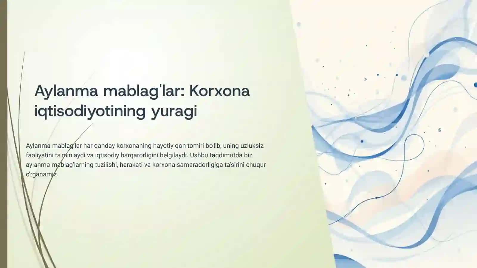 Aylanma mablag'lar 3