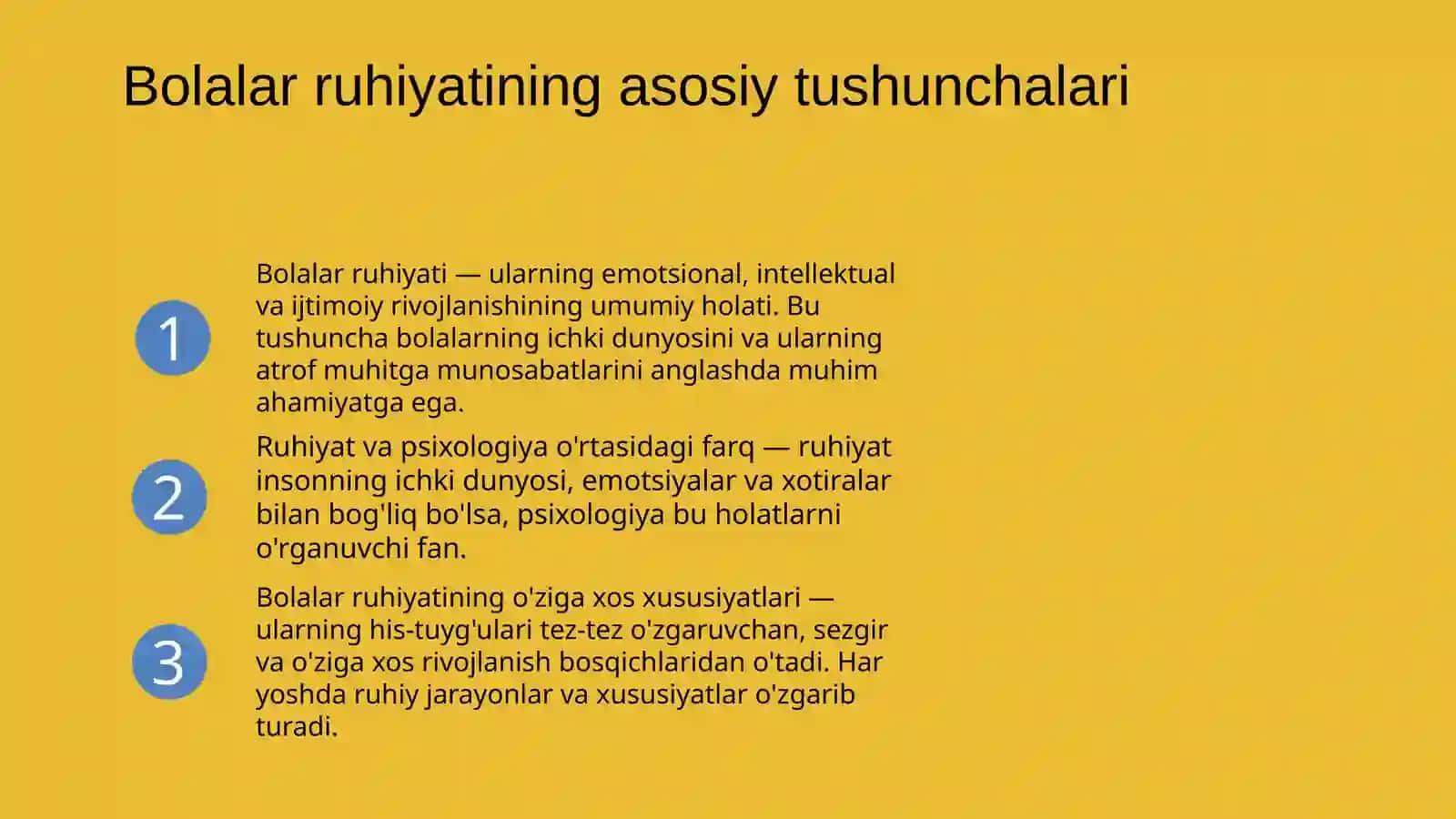 Bolalar ruhiyatini o’rganishning pedagogik asoslari 3