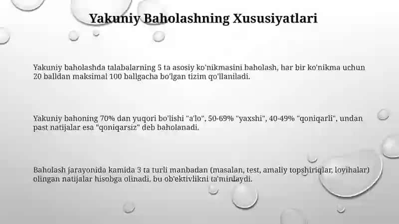 Baholash Tizimi 3