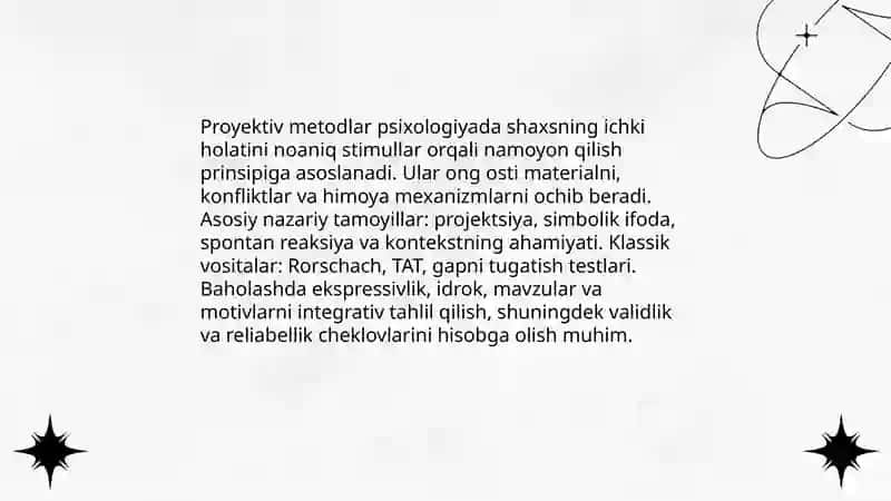 Inson ruhiy holatini o'rganishda proyektiv metodlarning o'rni 3