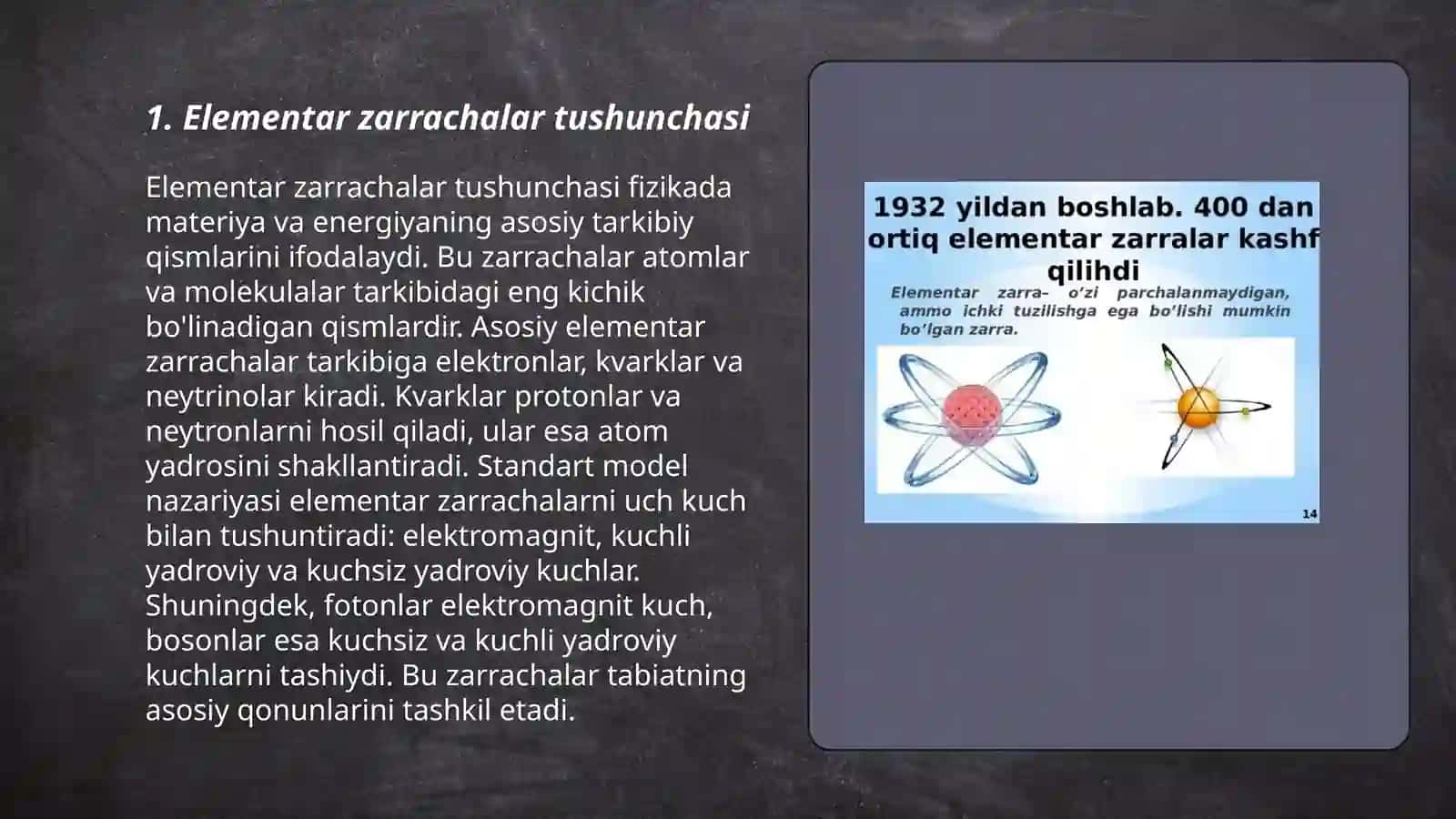 Elementar zarrachalar va ularning kashf qilinishi tarixi 3