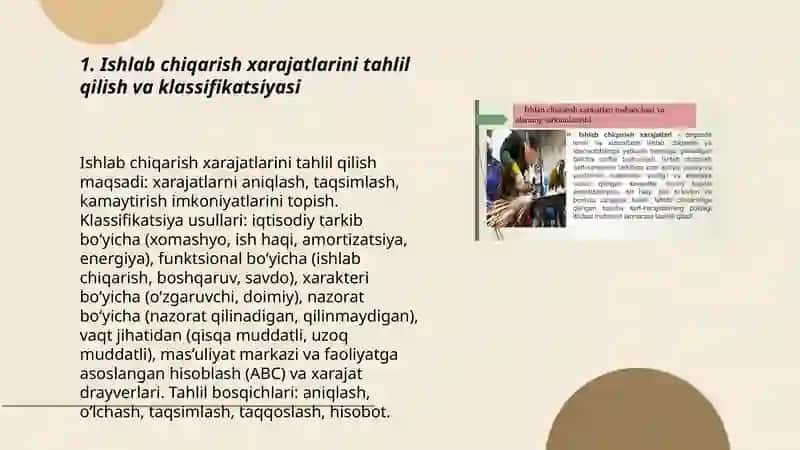 Ishlab chiqarish xarajatlari va ularni kamaytirish yóllari 3