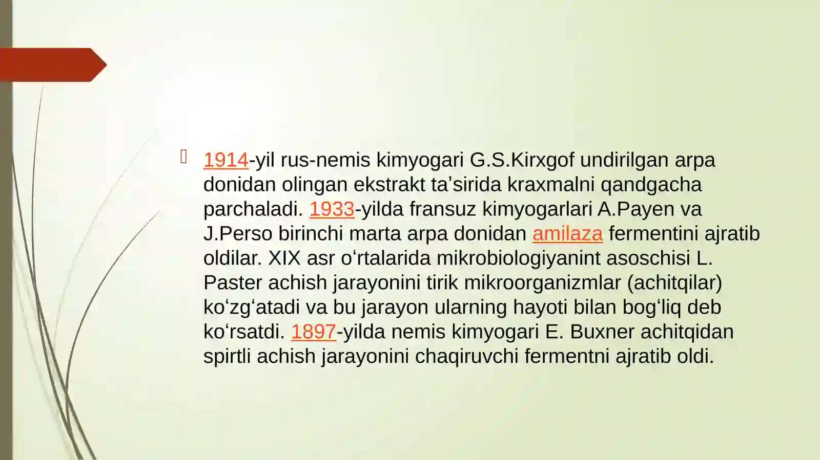 FERMENTLAR YORDAMIDA ORGANIK MODDALAR SINTEZI VA STERIOIZOMERLAR OLINISHI. 3