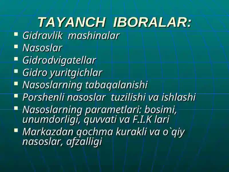 Gidravlik mashinalar 3