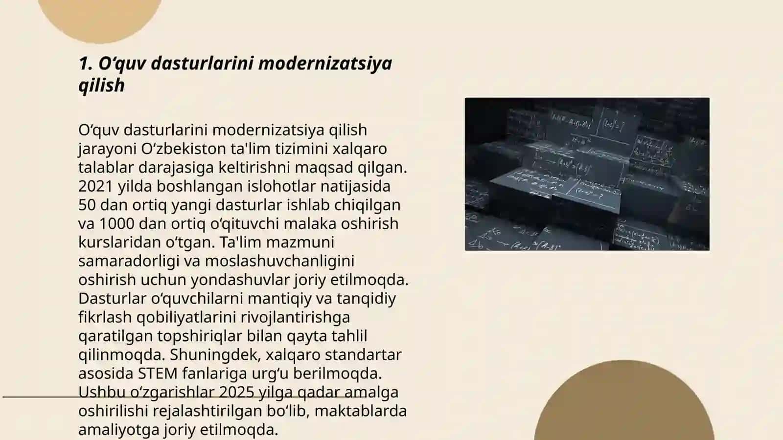 Matematik taʼlim islohotlari 3