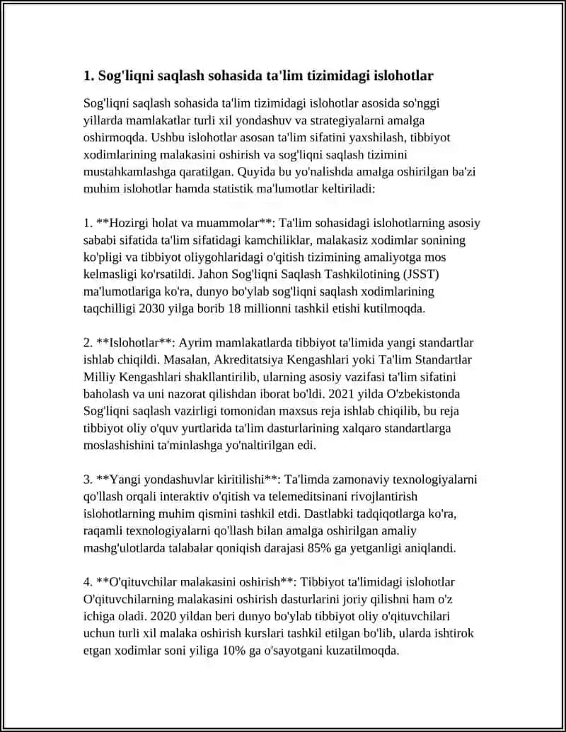 O'ZBEKISTON RESPUBLIKASI OLIY TA’LIM FAN VA INNOVATSIYA VAZIRLIGI 3