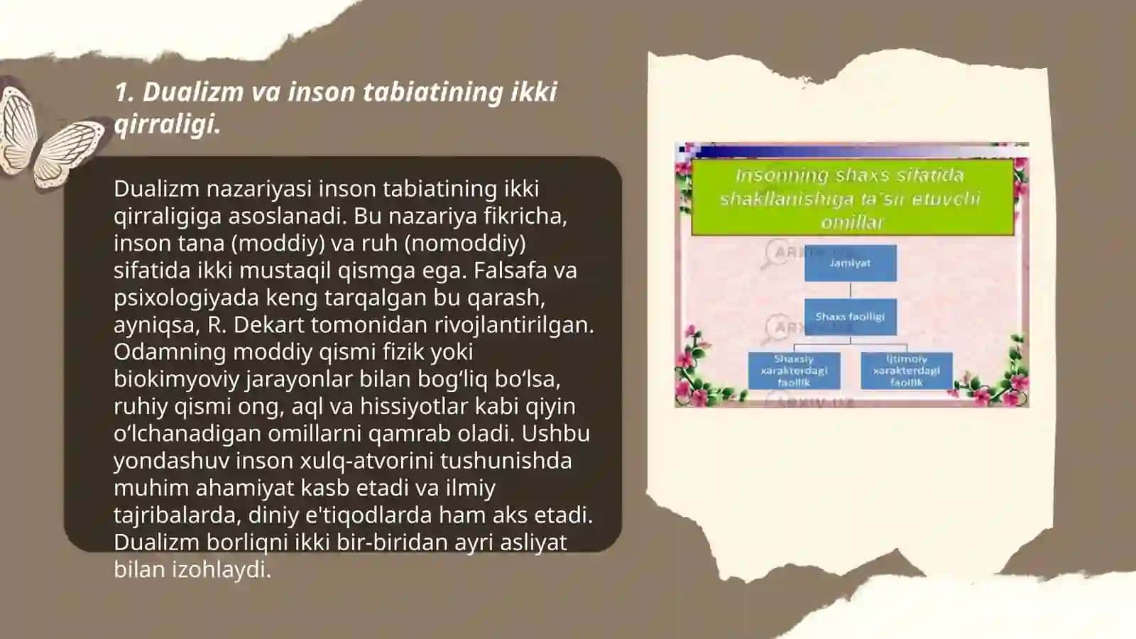Dualizm va Monizm Nuqtai Nazaridan Yondashuv 3