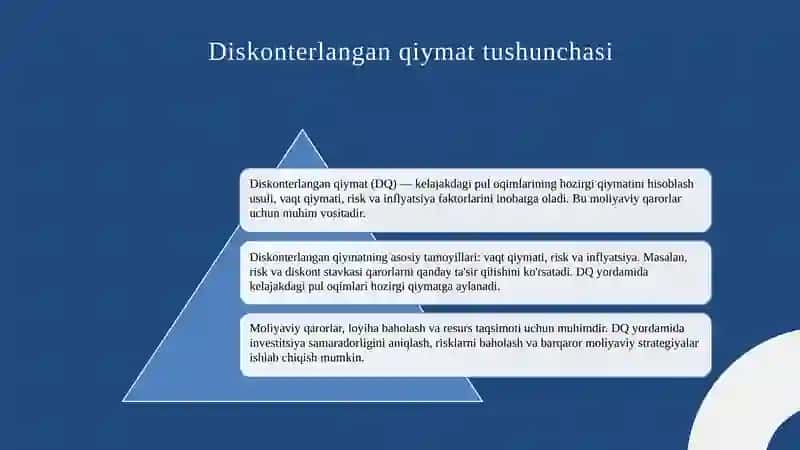 Diskonterlangan qiymat 3