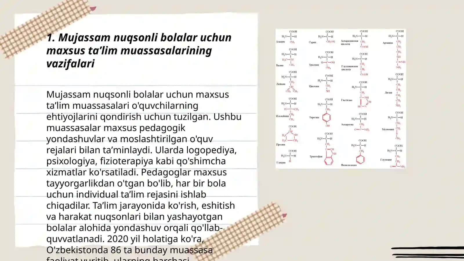Mujassam nuqsonli bolalar uchun ixtisoslashtirilgan taʼlim muassasalari 3
