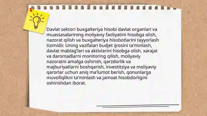 Davlat sektori buxgalteriya hisobi 3
