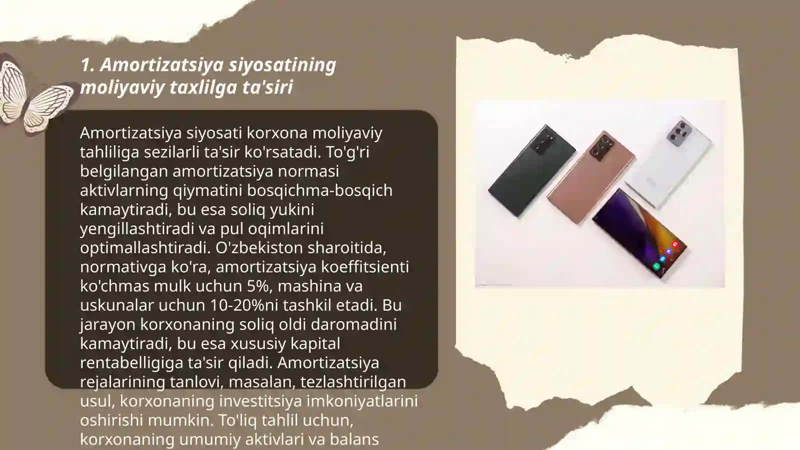 Amortizatsiya siyosati moliyaviy taxlilga tasiri 3