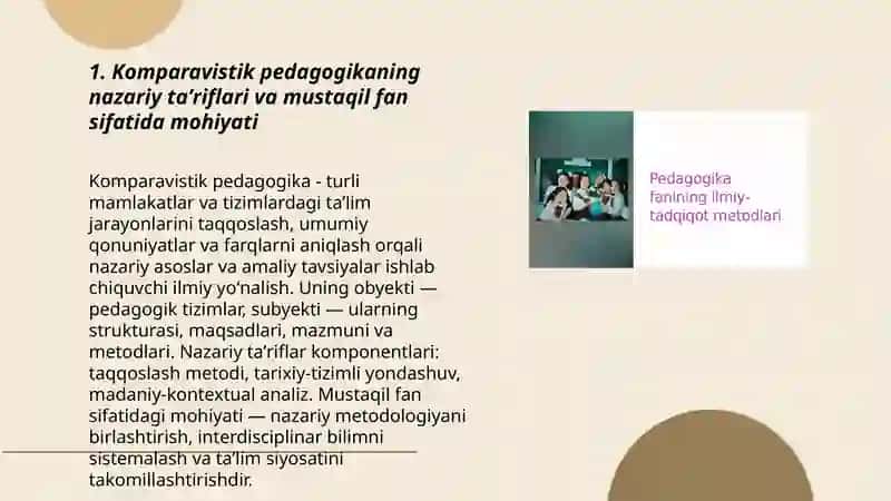 Komparavistik pedagogika mustaqil fan sifatida 3