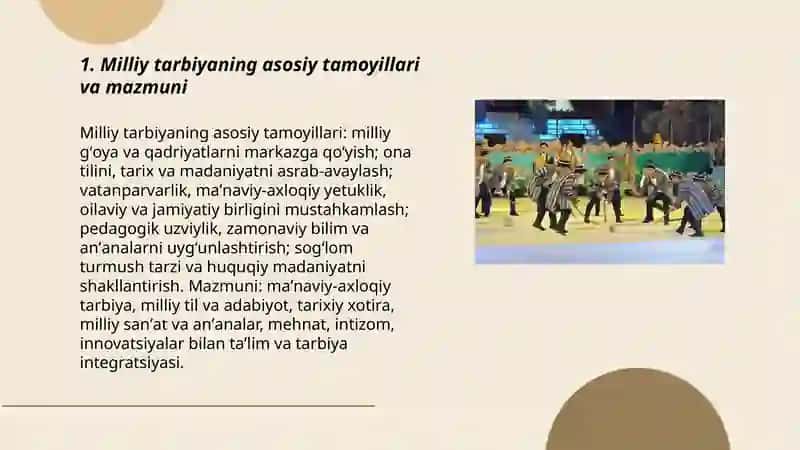 Milliy tarbiyaning mazmuni va uni takomillashtirish 3