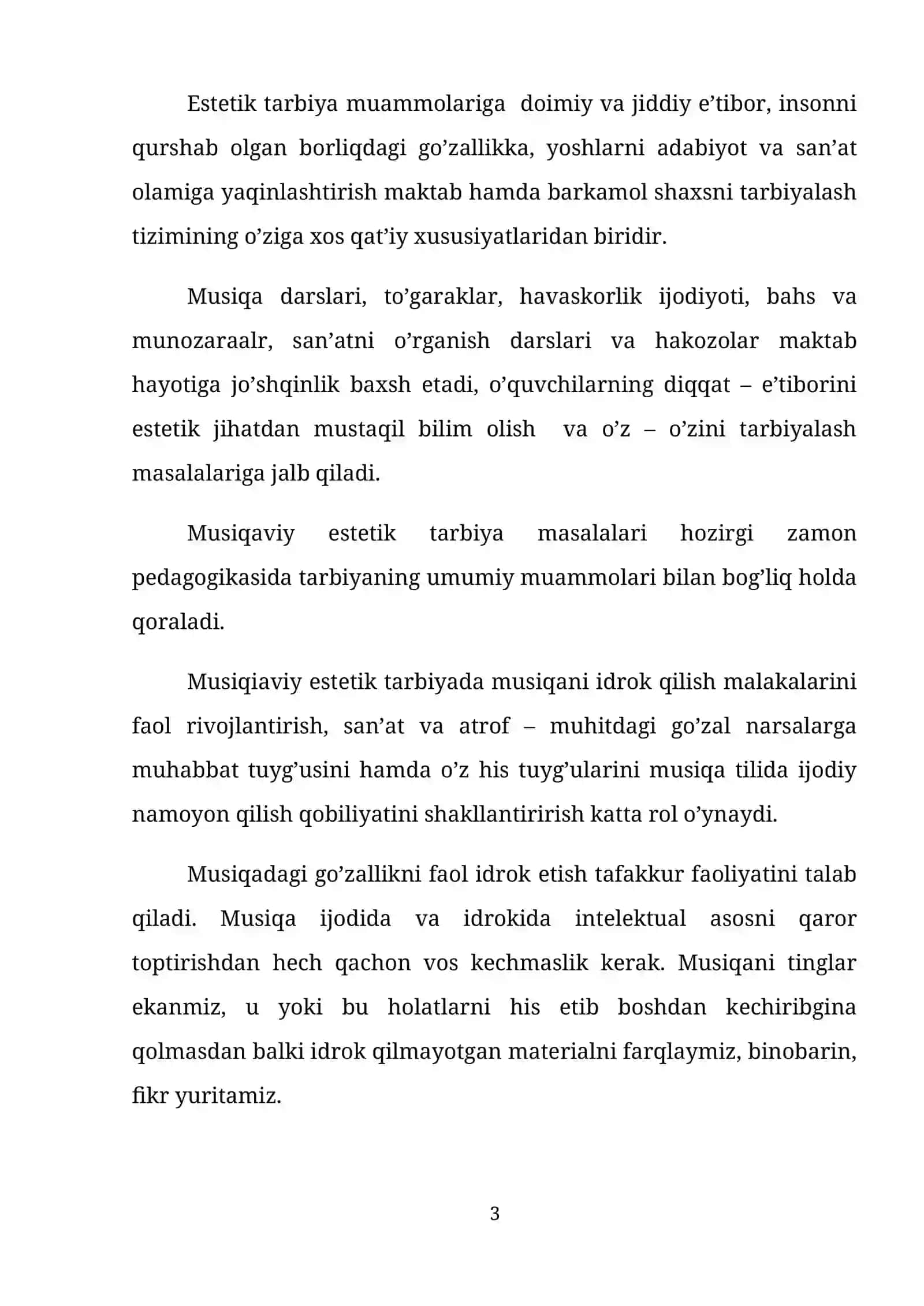 KICHIK YOSHDAGI MAKTAB O’QUVCHILARDA MUSIQA TINGLASH QOBILIYATINI RIVOJLANTIRISH 3